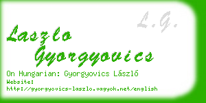 laszlo gyorgyovics business card